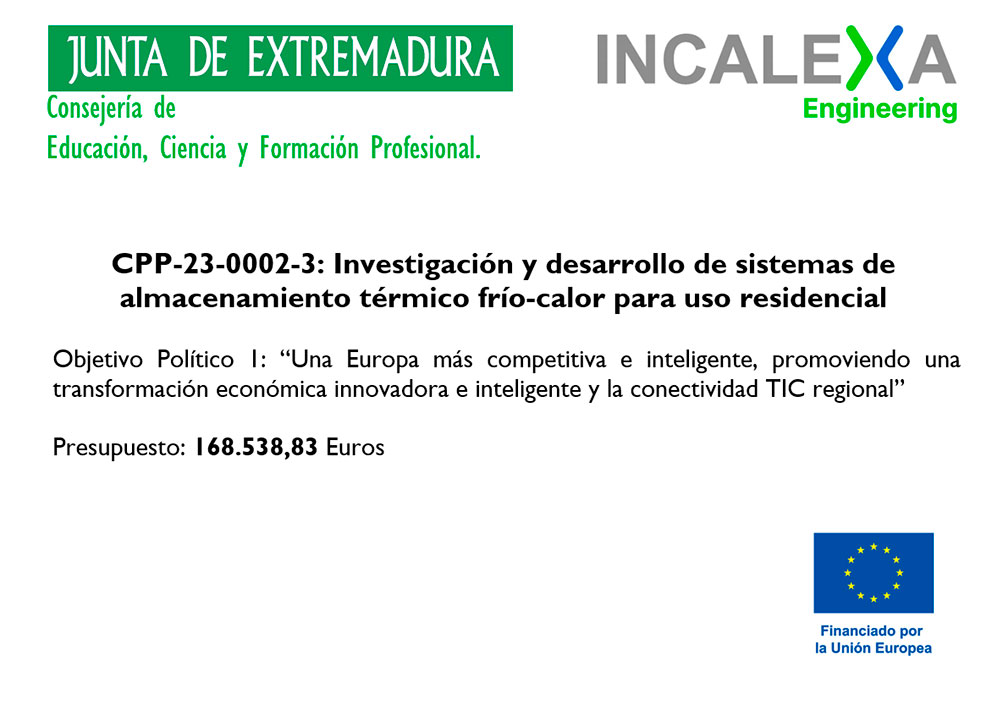Investigación y desarrollo de sistemas de almacenamiento térmico frío-calor para uso residencial